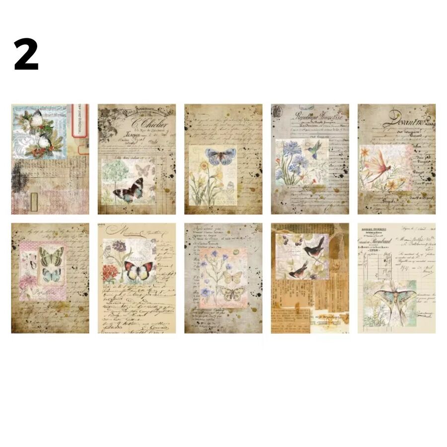 KIT PAPELES VINTAGE COLECCION TIME