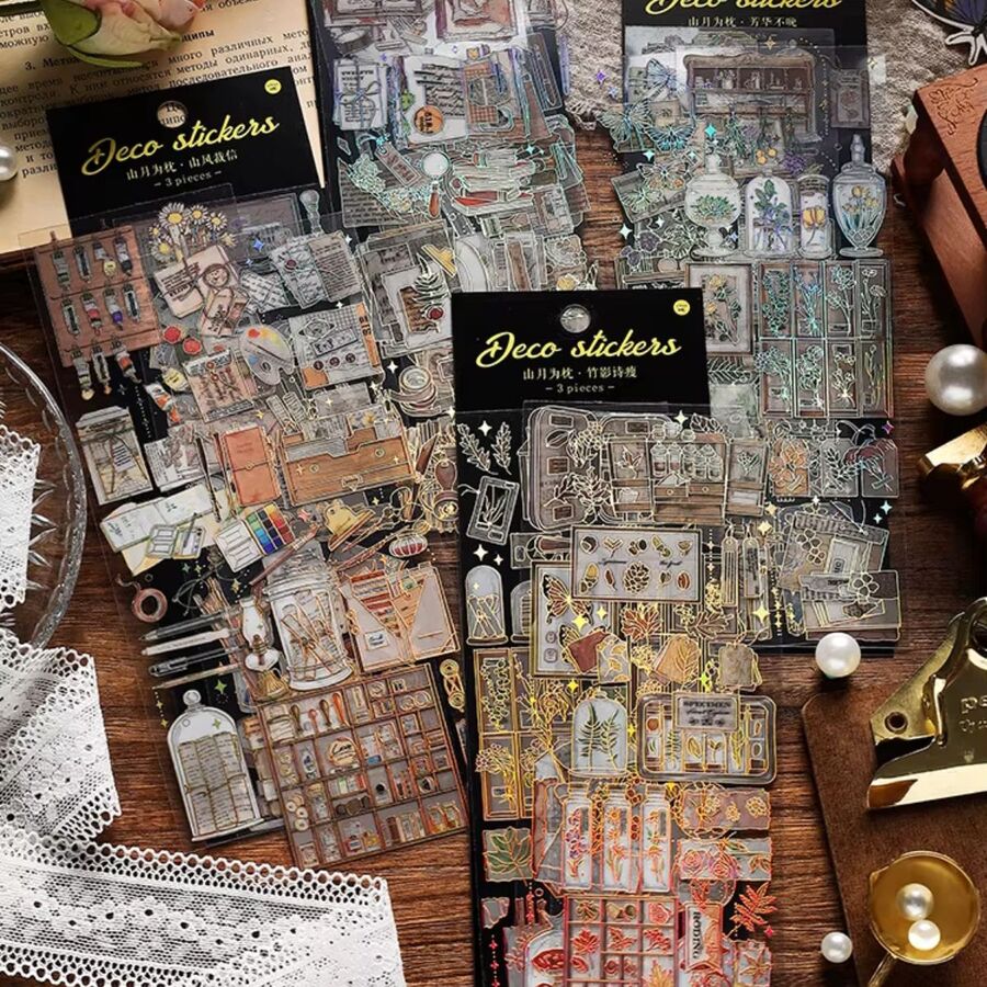 PLANCHA STICKERS PET VARIOS