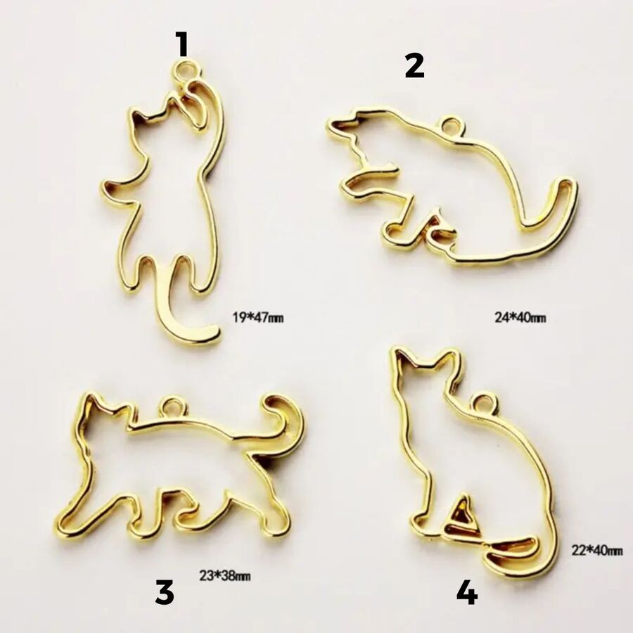 10 Biseles Gato Dorado