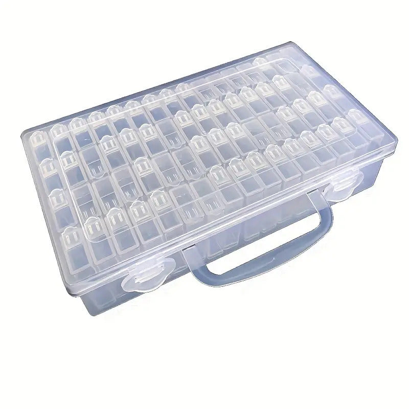CAJA ORGANIZADORA CON 64 COMPARTIMENTOS INDIVIDUALES