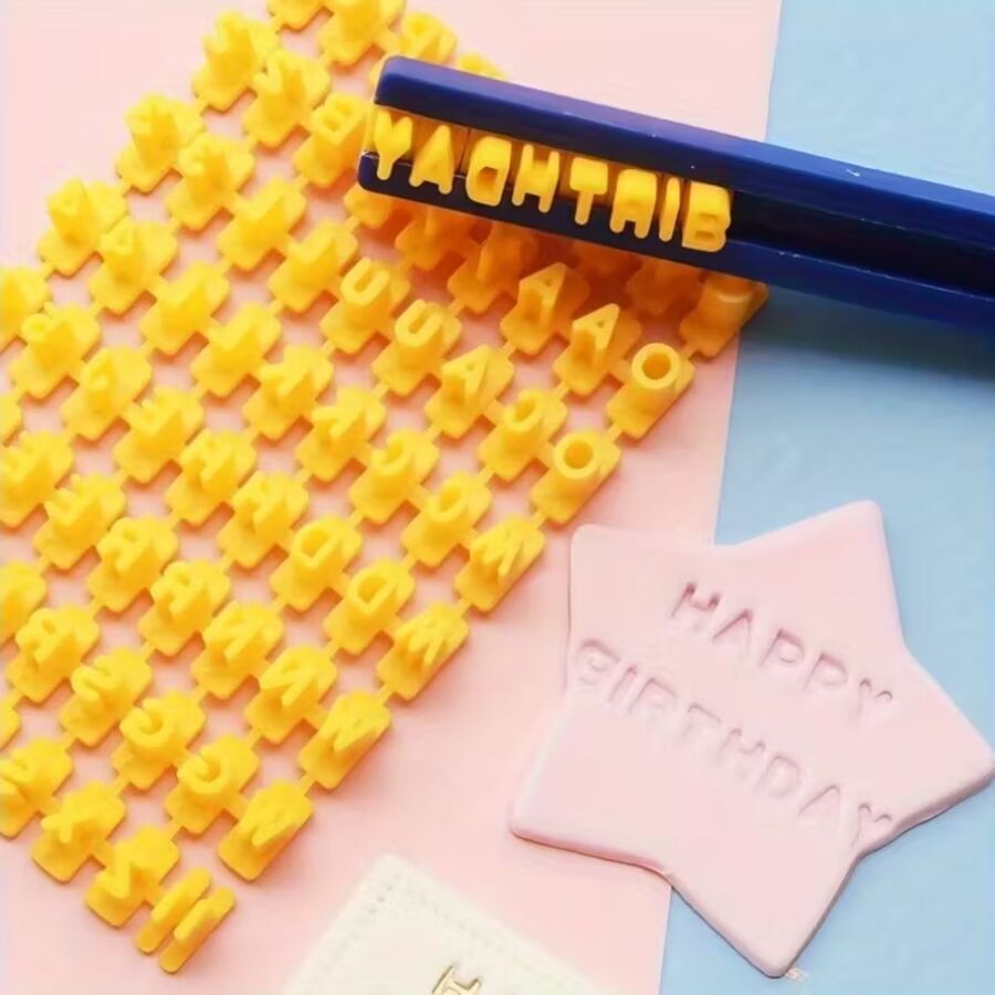 Herramienta texturizador letras para masas fondant