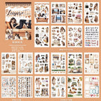 Libro stickers varios materiales colección Moments