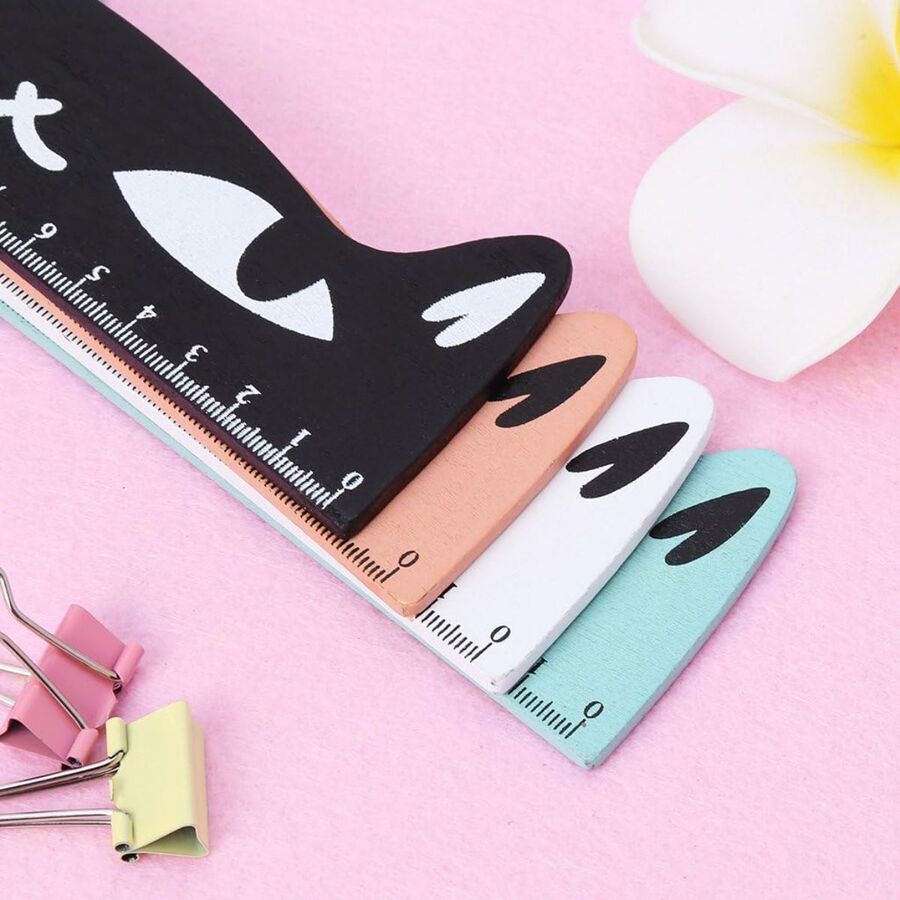 Reglas de madera con forma de gato 30300