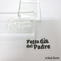 Sello De Silicona Feliz Dia Del Padre