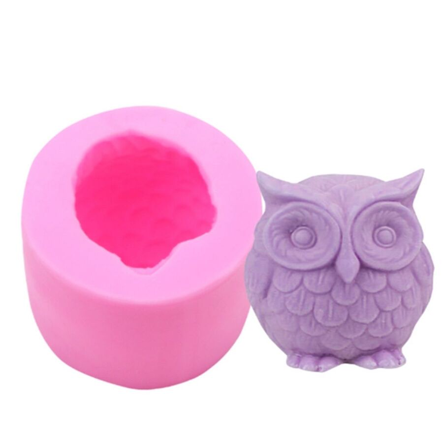 Molde de silicona buho