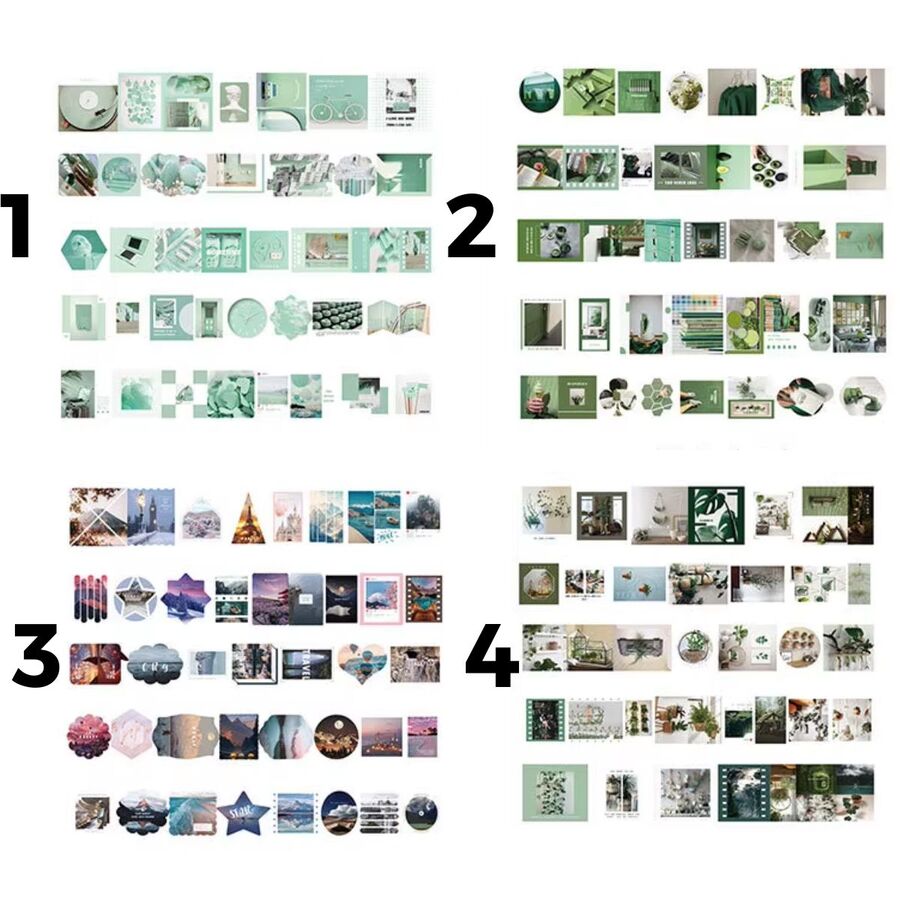 Caja stickers colección moderna