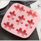 Molde de silicona puzzle yeso cemento jabones - 29701