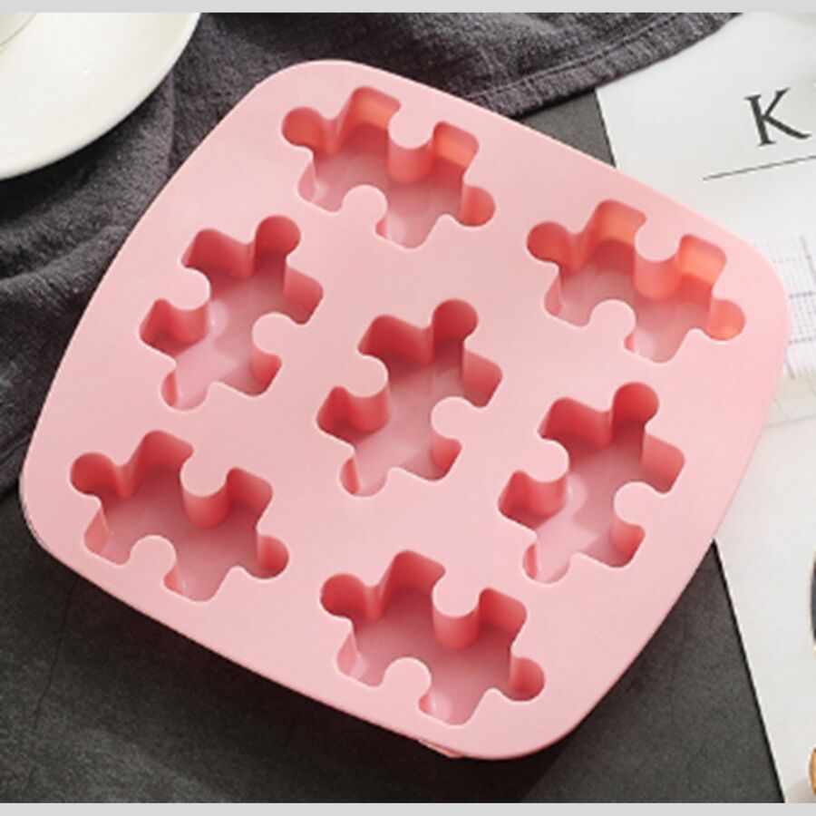 Molde de silicona puzzle yeso cemento jabones - 29701