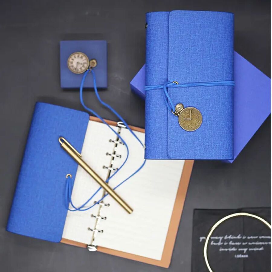 Midori Bitacora con anillas ecocuero