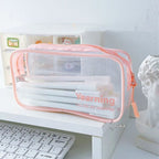 Cartuchera transparente frase