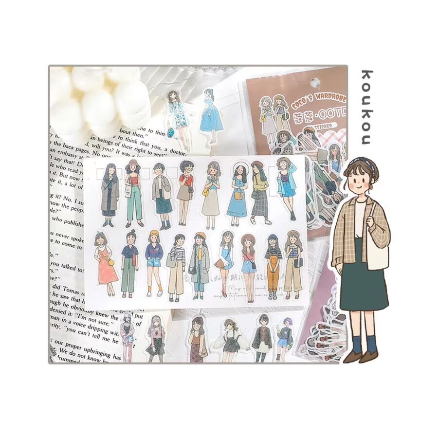 STICKERS CHICAS PEGATINAS