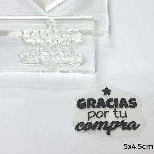 Sello De Silicona Gracias Por Tu Compra