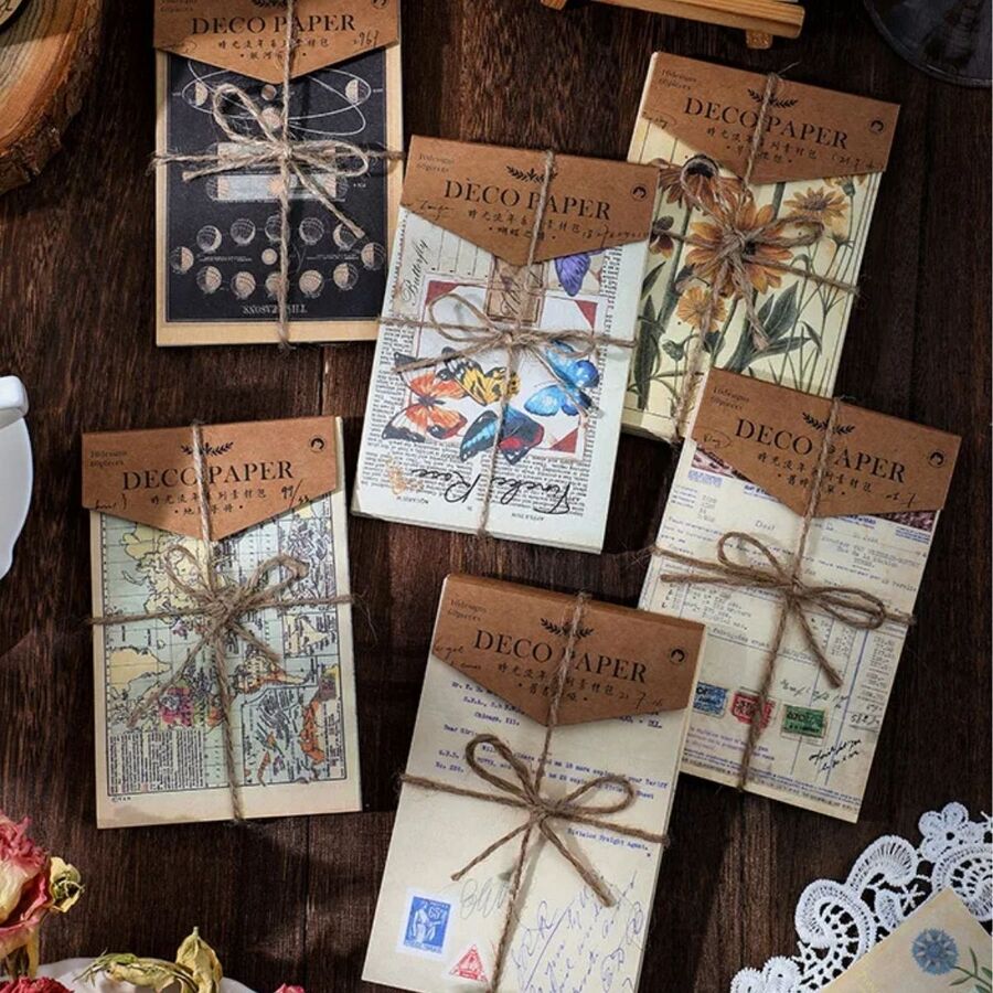 Set papeles decorados vintage