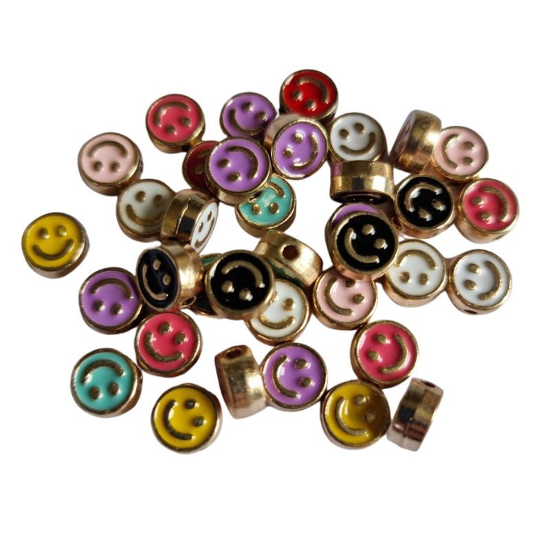 10 DIJE Separador Esmaltado Carita