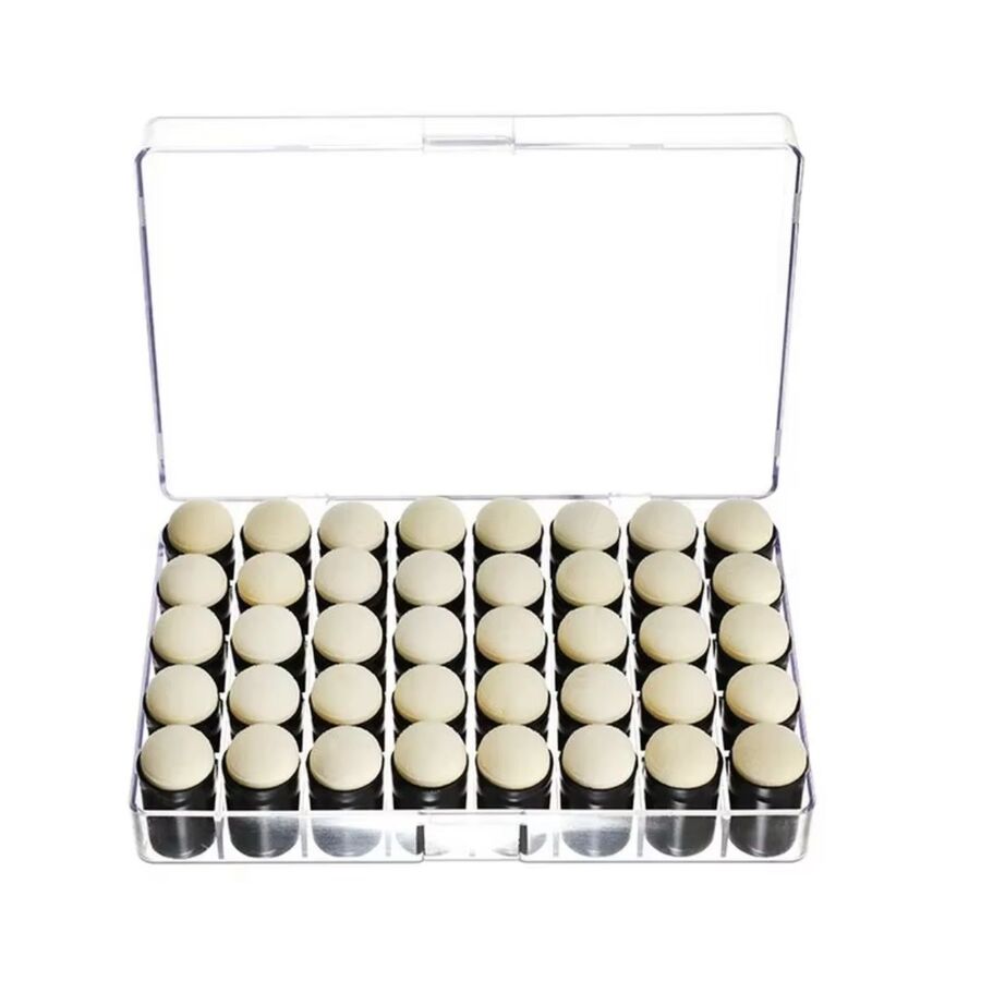 CAJA ACRILICO CON APLICADORES DE DEDO