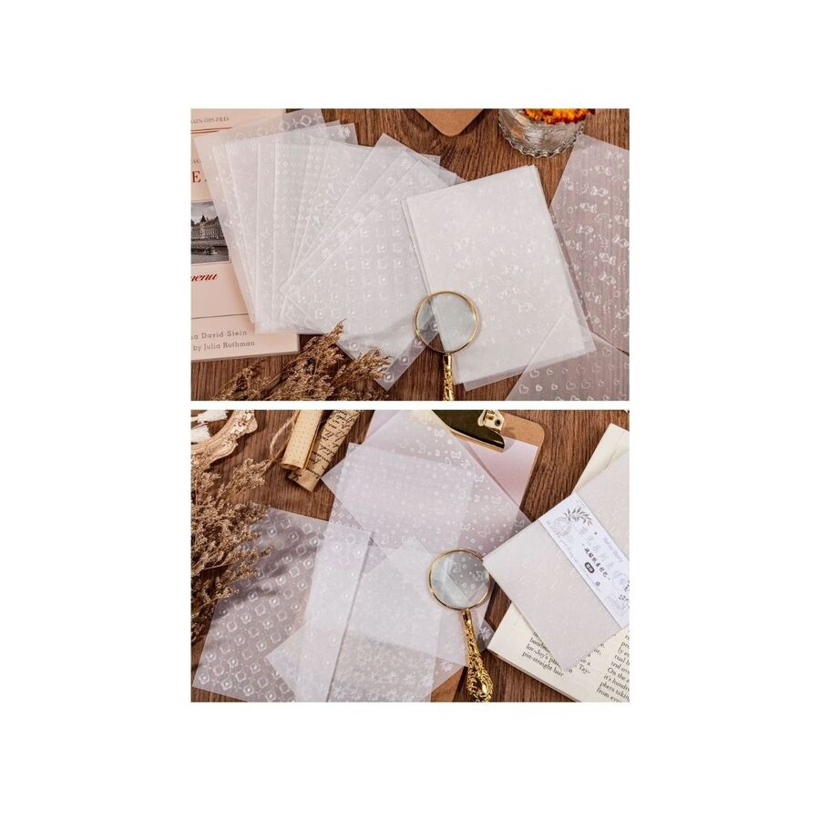 Papel vegetal con relieve