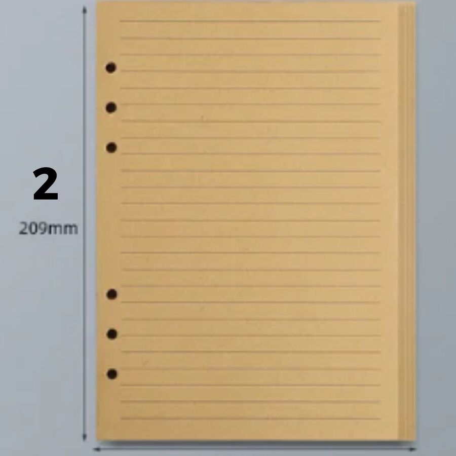 Pack hojas A5 80 hojas planner