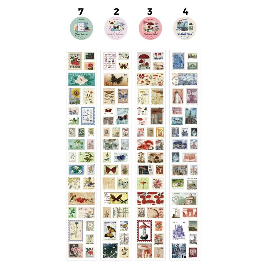 ESTAMPILLAS EN ROLLO STICKERS