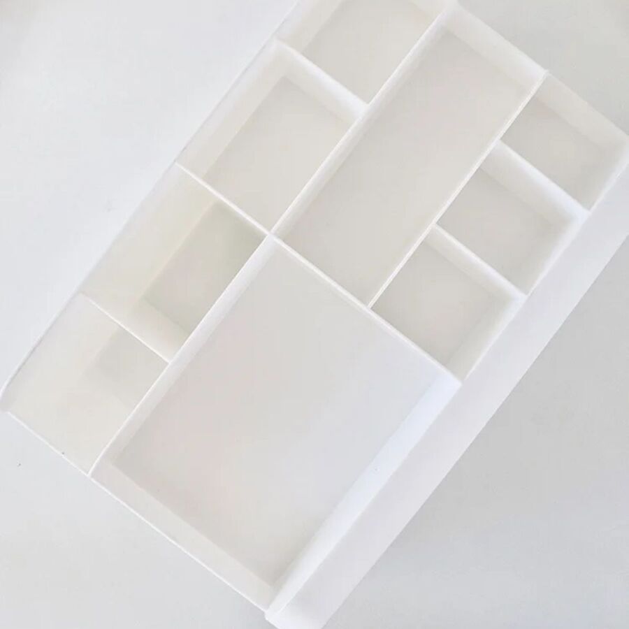 Organizador cosmeticos escritorio 2 cajones