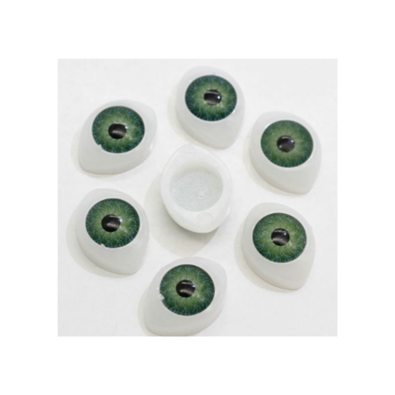 Par de Ojo Duende Muñeco Verde ojito