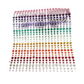 900 Uds. Joyas de maquillaje coloridas gemas faciales mixtas