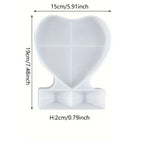 Molde de silicona Porta retrato con base corazon - 29594