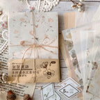 Set papeles rustico mix floral journal