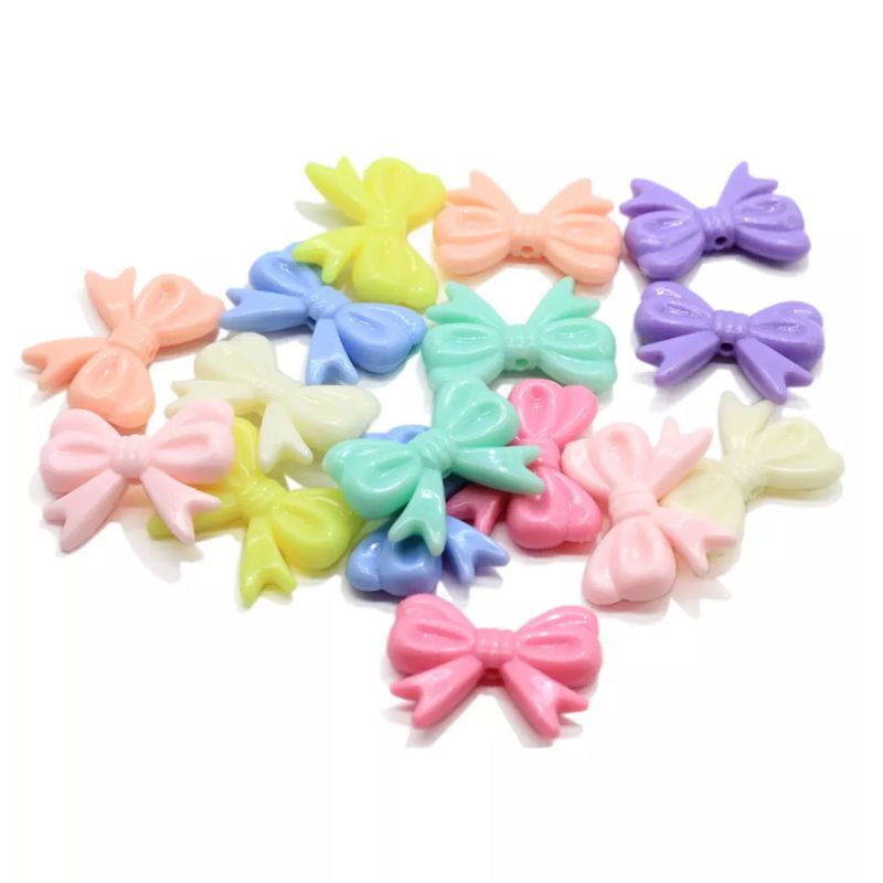 30 Moños Acrilico Mediano