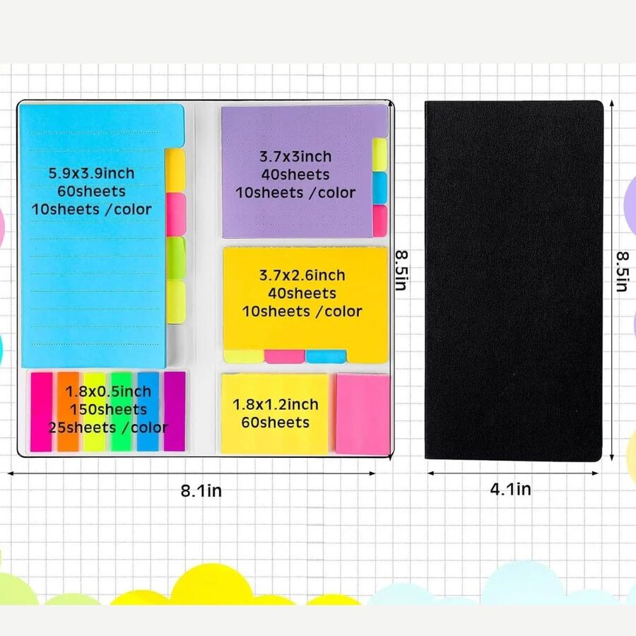 Estuche post it notas adhesivas