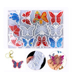 MOLDE SILICONA LLAVEROS MARIPOSAS