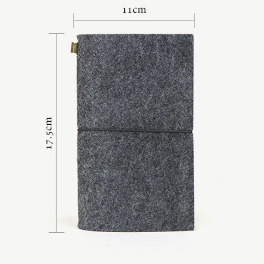 Midori fieltro bitacora cuaderno