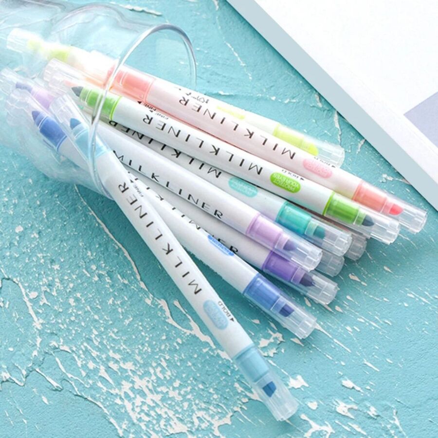 Caja de Resaltadores de doble punta