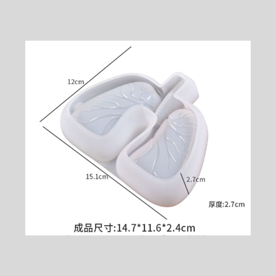 Molde de silicona Cenicero pulmones - 29643