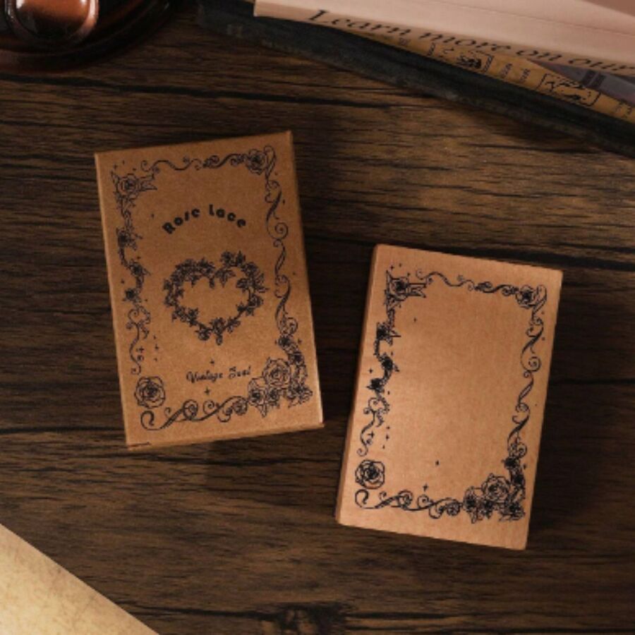 Sello marco en base de madera