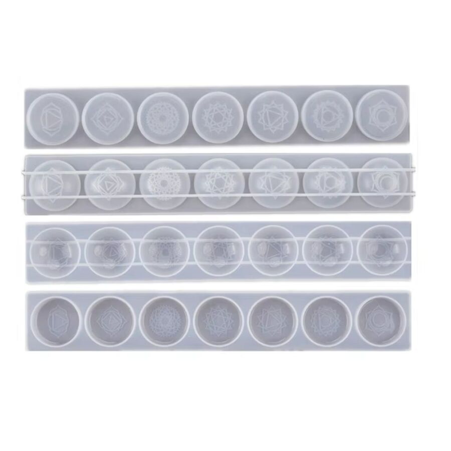 Molde de silicona 7 chakras