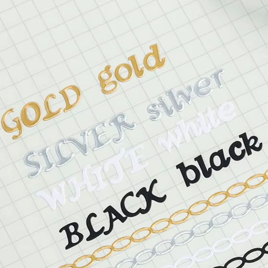 Plancha stickers de letras mayusculas