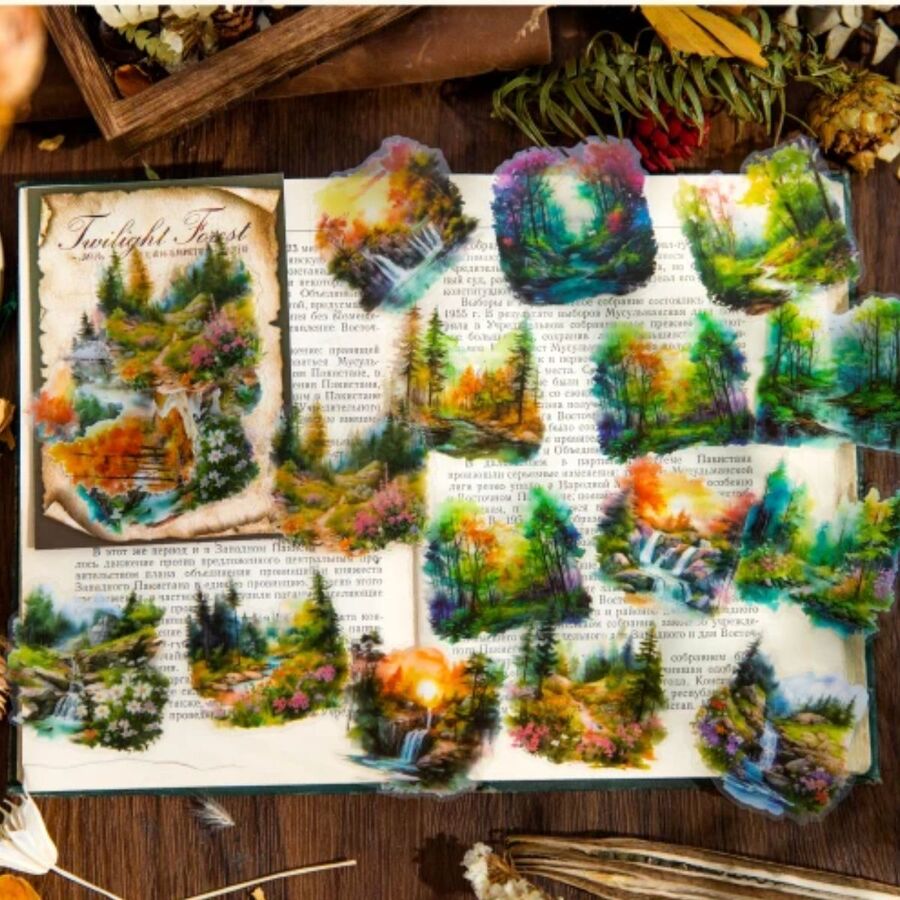 STICKERS BOSQUES PET