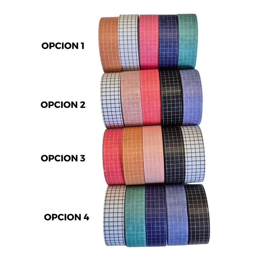 SET 5 WASHIS CON SOPORTE DE REGALO