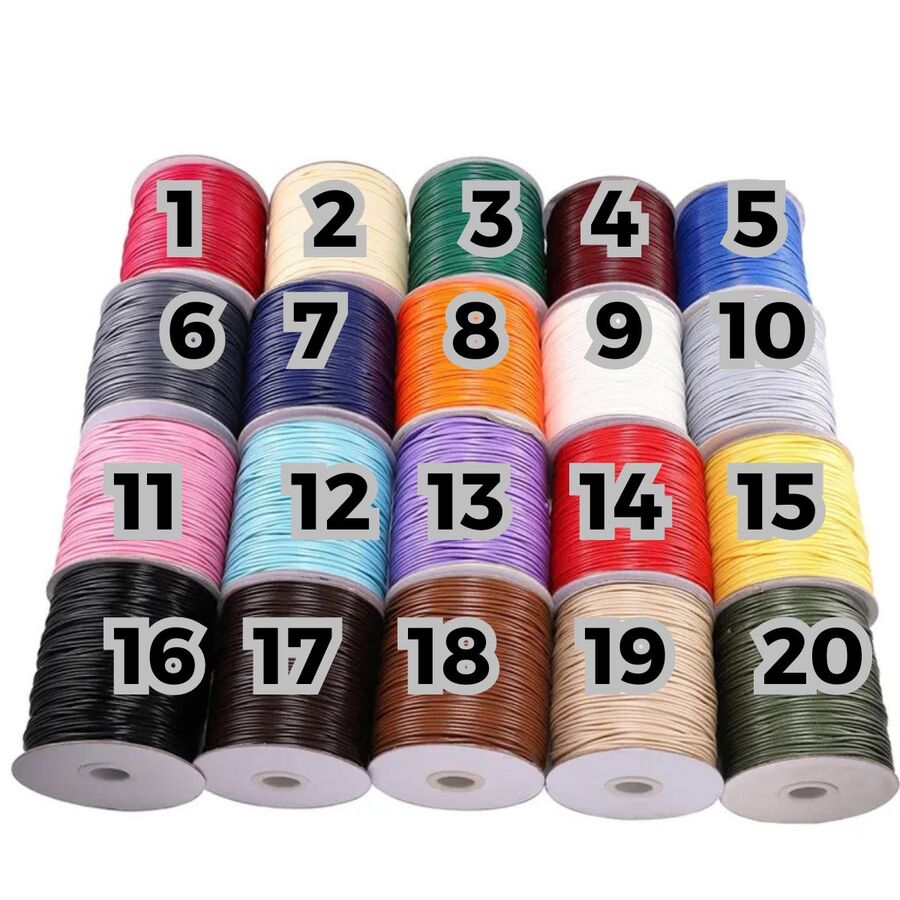 10 Metros Cordon simil cuero colores 2mm