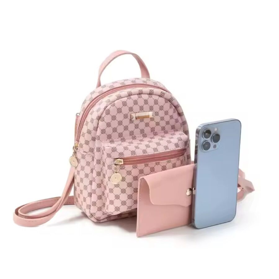 MOCHILA CHICA CON ACCESORIO Y CORREA