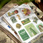 Colección papeles y sticker retro