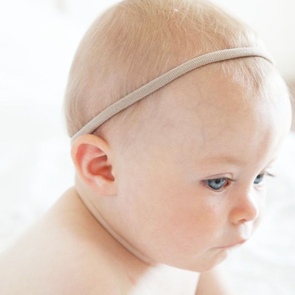 10 Diademas Microfibra Crema