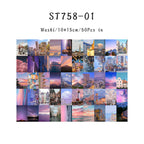 Stickers estilo revista Magazine Stickers Retro Story (50 piezas)