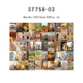 Stickers estilo revista Magazine Stickers Retro Story (50 piezas)