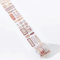 Rollo de stickers vintage (55 mm x 2 m)