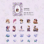 STICKERS COLECCION  Serie Chicas & Flores en PET