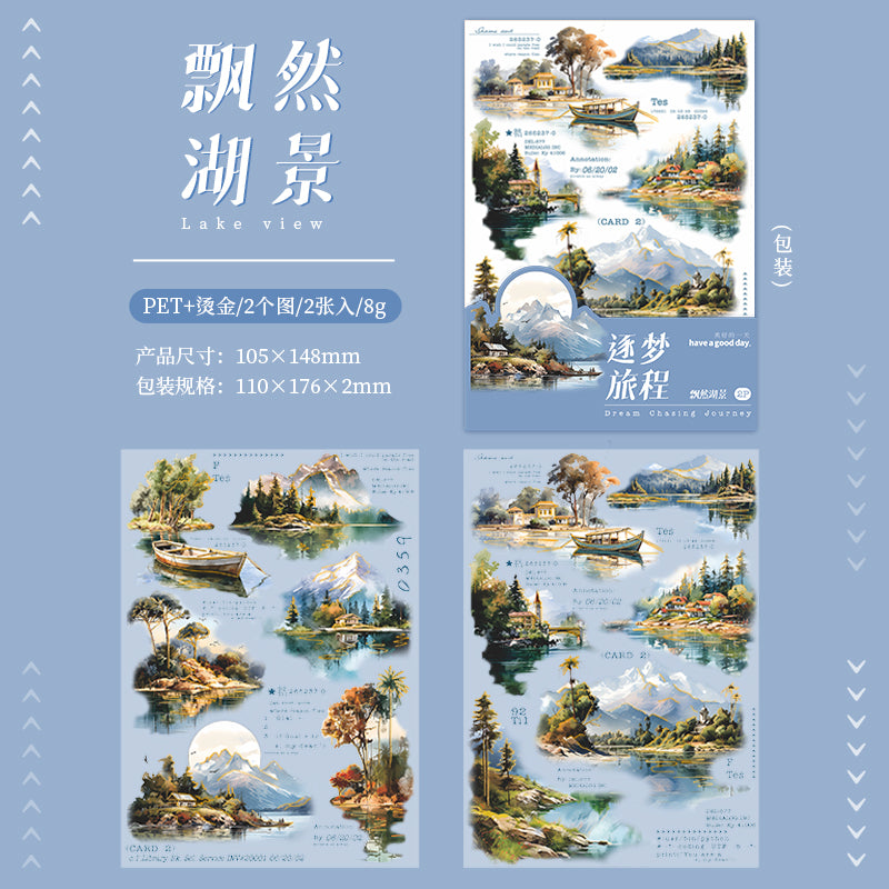 PLANCHAS STICKERS DREAM CHASING JOURNEY