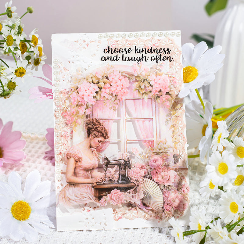 Pack de Stickers PET "Alice in The Garden"