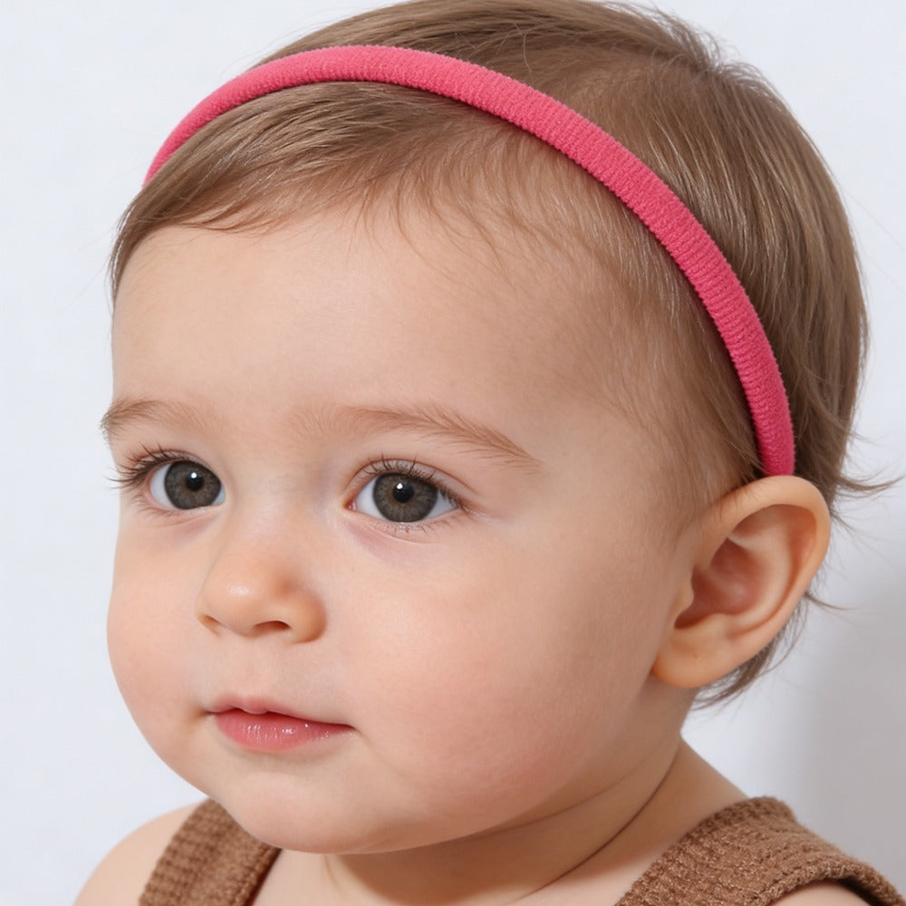 10 Diademas Microfibra Rojo
