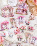 PET Stickers Retro Flowers
